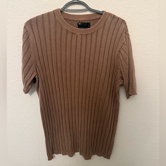 ASOS Other - ASOS Men's Tan Ribbed Crewneck Sweater